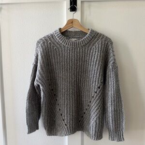 American Eagle Outfitters Gray Crewneck Sweater